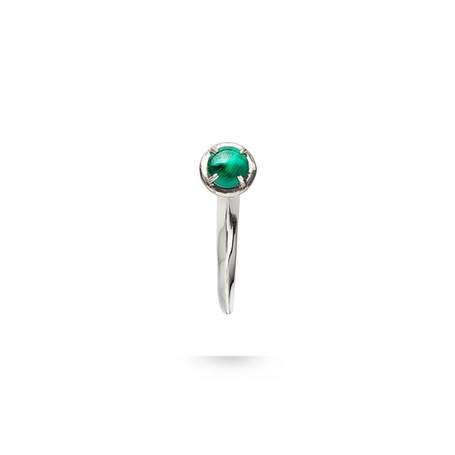 Malachite hook earring UNCINI | OR MALAC1/2 ARG